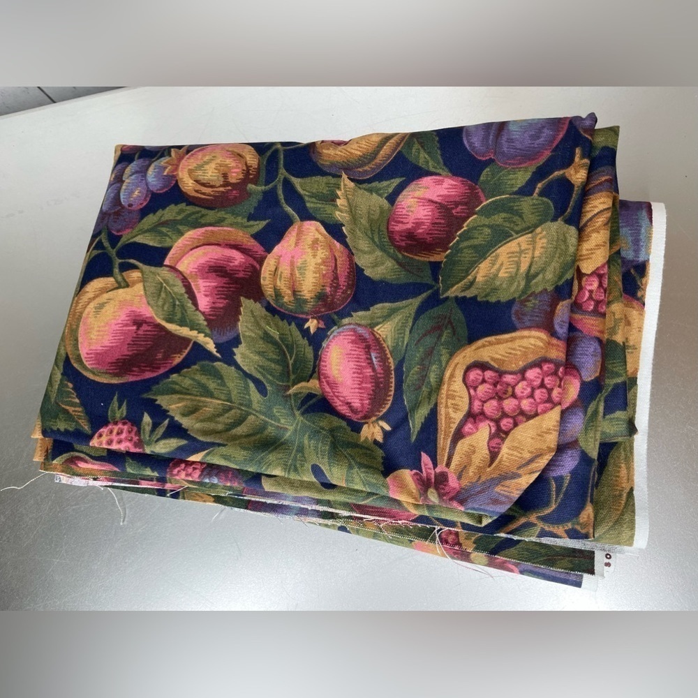 Home Collection Madison Avenue Design Soil Release Fruit Fabric Berries 57 X 68